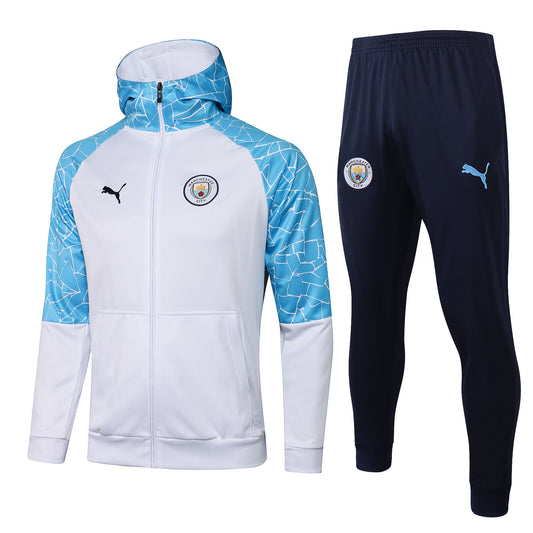 Manchester City 2021/2022 Tracksuit White Blue