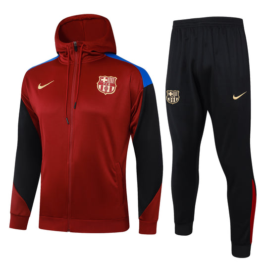 Barcelona 2024/2025 Tracksuit Red Black