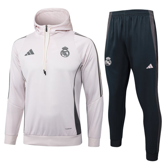 Real Madrid 2024/2025 Tracksuit White Black